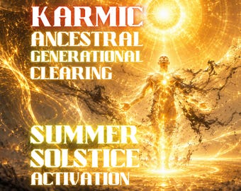 Summer Solstice Karmic Ancestral Generational Clearing Activation, Release Inherited Burdens, Heal Generational Patterns