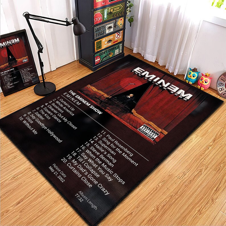 Album Cover Rug, Eminem Album Cover Rug, Living Room Rugs, Area Rugs ...