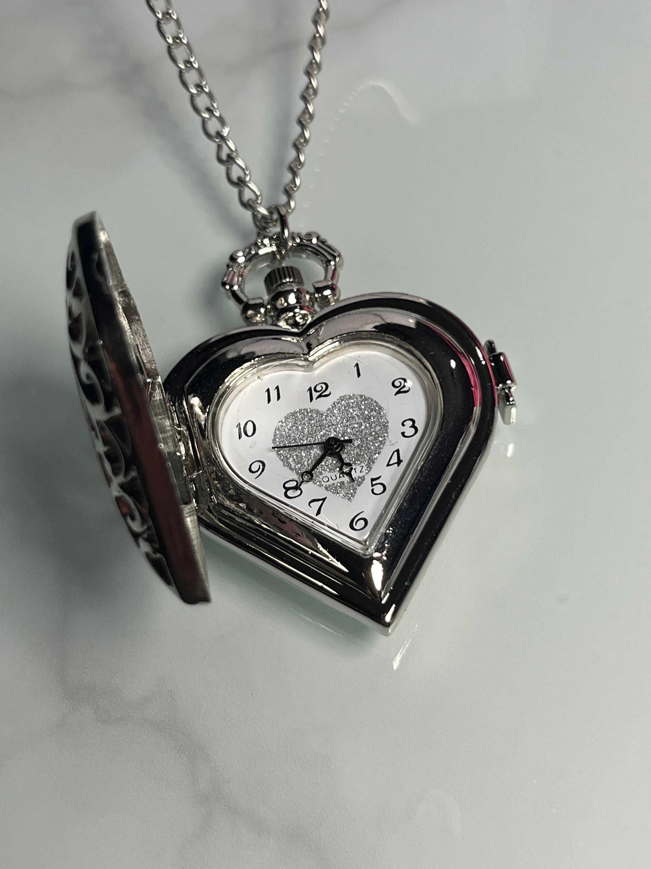 New sisters heart pocket watch battery included Sister Pocket Watch - Etsy main image 2