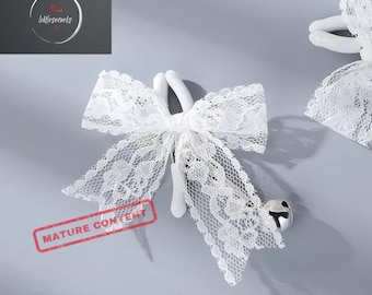 Lace Metal Nipple Clamps with Bells: Adjustable Teasing Toy