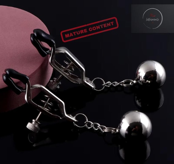 BDSM Nipple Clamps With Interchangeable Ball Weights