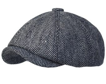 Peaky Blinders Thomas Shelby chapeau vintage Gatsby gavroche gangsta Britanniques bérets plats chapeaux d'hiver casquette pour hommes chevrons accessoires mode