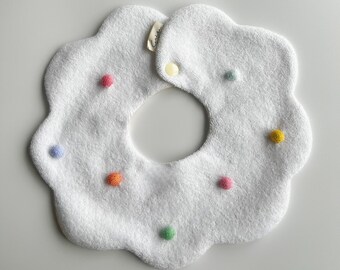 organic cotton petal bib