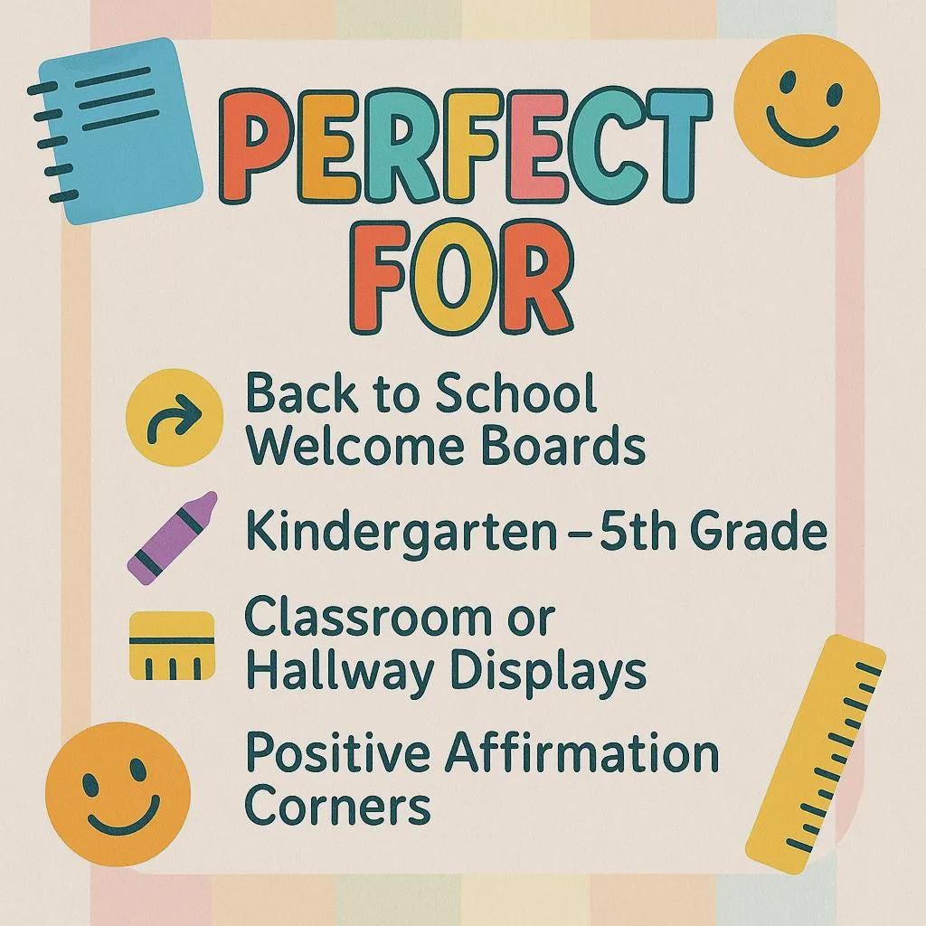 Back to School Bulletin Board Kit | 2025–2026 Welcome Display | First ...