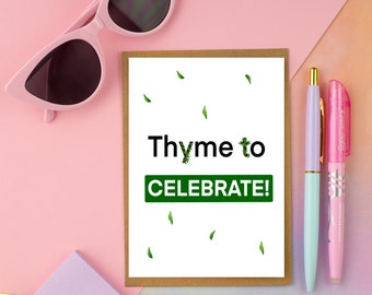 Thyme to Celebrate Card