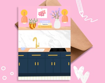 Dreamy Kitchen Greeting Card