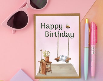 Cozy Happy Birthday Card