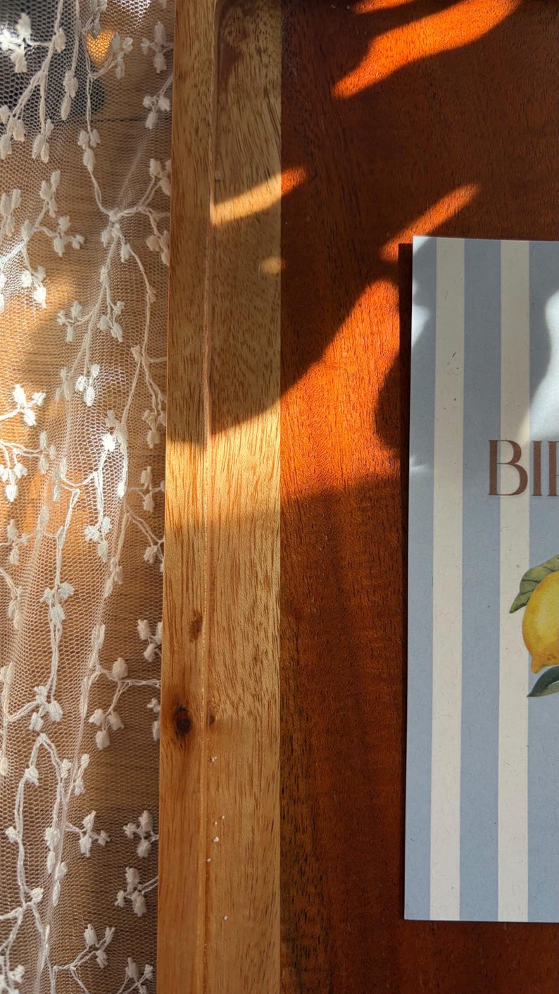 Lemon Birthday Card "Happy Birthday" | Mediterranean Postcard | Sustainable 300g Recycled Matte Paper | Summery image 2