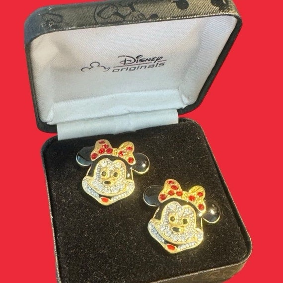 RARE DISNEY Originals Minnie Mouse Vtg Crystal Cli