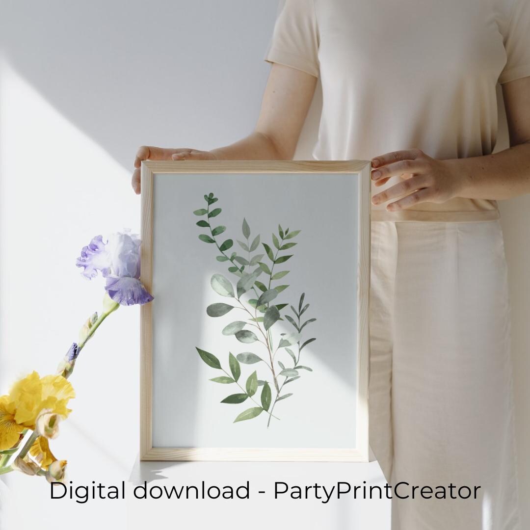 Botanical Wall Art, Botanical Poster, Instant Download, Digital Print