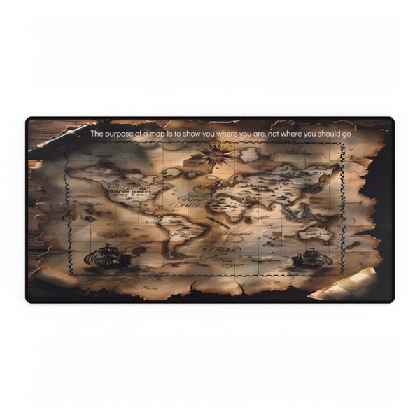 Way of Kings Desk Mat with a treasure map. a tribute to the Brandon Sanderson books