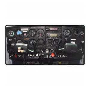 Alfombrilla para la cabina del Cessna 152 – Alfombrilla para el panel de instrumentos de la aeronave – Alfombrilla para simulador de vuelo