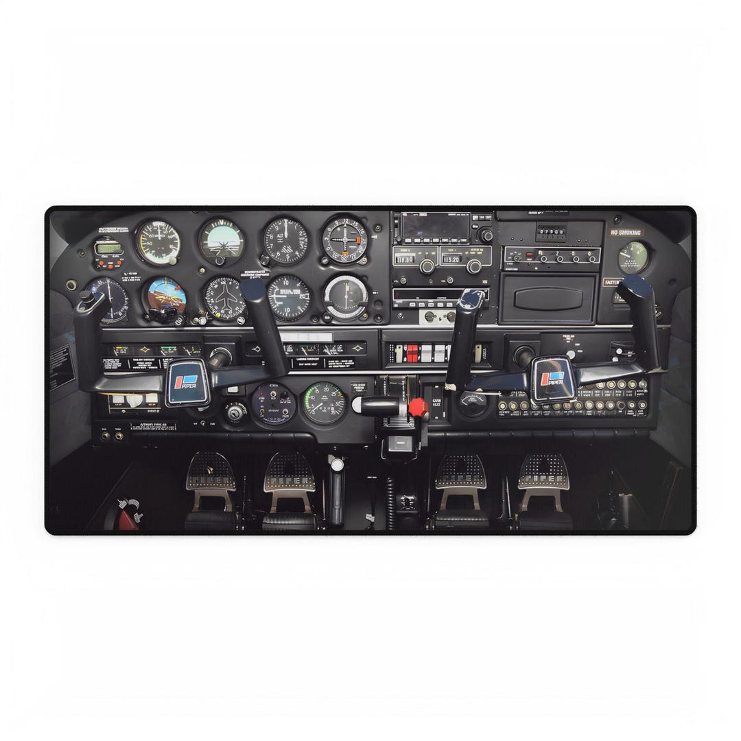 Pilot Desk Computer PA-28 — Piper Cockpit Desk Mat - Etsy
