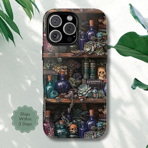 Cover per telefono ispirata al gotico, custodia per telefono mistica, regalo per amanti dei libri, iPhone Samsung Galaxy Google Pixel, F17