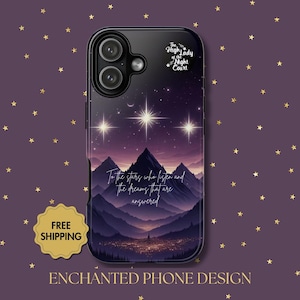 Velaris Night Court Phone Case – Book Lover Fantasy Art, ACOTAR-Inspired Celestial Design | NC02