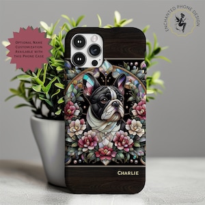Custom Frenchie French Bulldog Dog Phone Case, Gift for Her Dog Lover Dog Mom, Christmas Birthday Mothers Day Gift, iPhone Galaxy Pixel 786