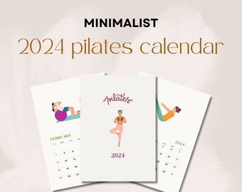 Minimalist 2024 Pilates Calendar