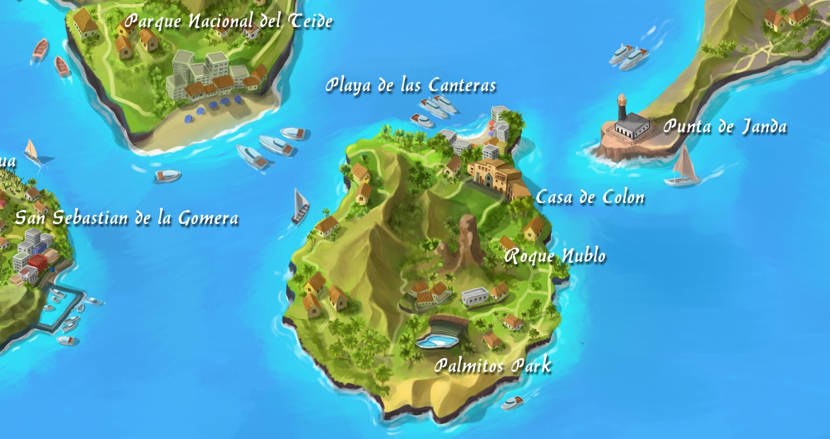 Islas Canarias Canary Islands Poster Birthday Gift Lanzarote Print