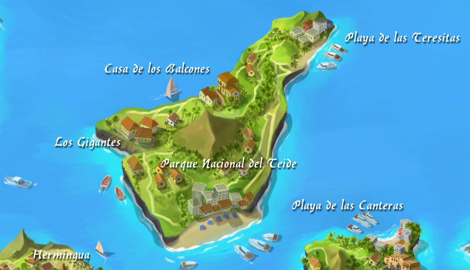 Islas Canarias Canary Islands Poster Birthday Gift Lanzarote Print