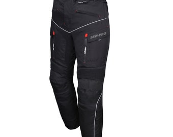 Motorbike Motorcycle Waterproof Cordura Textile Trousers Pants CE Armour  Removable lining