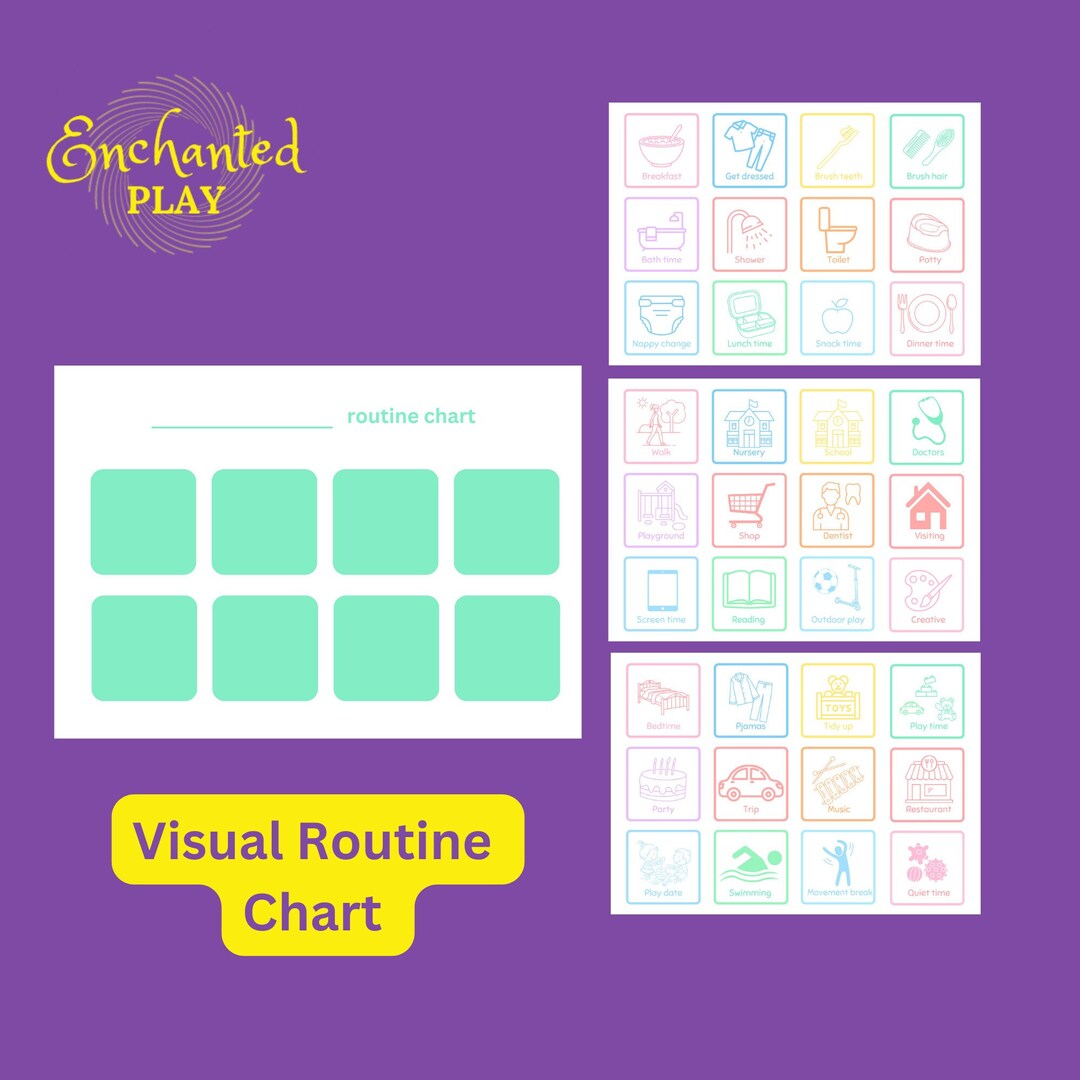 Visual Routine Chart - Etsy