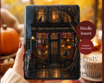 Kindle-invoeging | Witchy City Bookshop - Book Lover eReader-hoesje (digitale download)