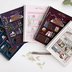 Academic TEACHER Planner Personalized – Handmade, Book Lover&#39;s, Planner for Teacher, Dated 2025-2026 School Planner, Custom Gift for Teacher