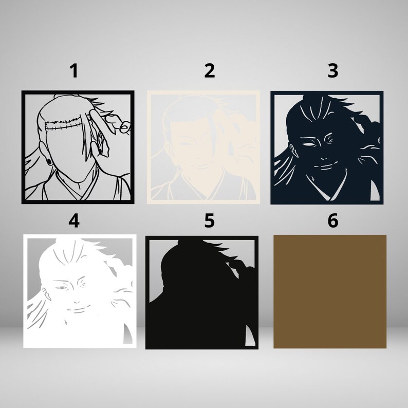 Geto Vector Geto SVG Layered Design Anime Vector 6 Layers J.uj.utsu K.ai.se.n File ...