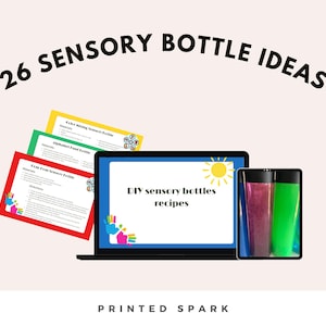 Idee fai da te per bottiglie sensoriali Gioco sensoriale Attività calmanti Bottiglia per calmare i più piccoli Gioco sensoriale calmante Bottiglia sensoriale con glitter Giocattoli sensoriali