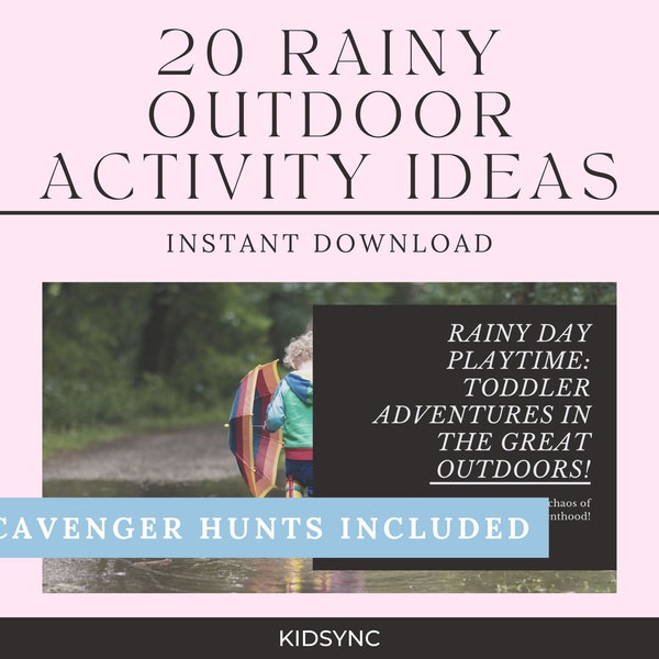 Rainy Day Activities, Rainy Backyard Games, Outdoor Activity, Rainy Outdoor Adventure, Playing Outside, Outdoor Play