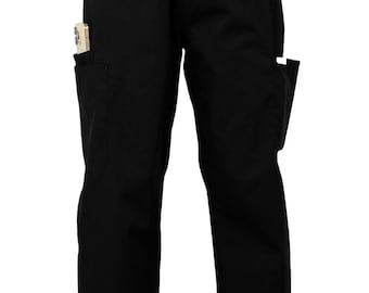 Pantalones quirúrgicos unisex HEEDFIT, ropa de trabajo de poliéster y algodón con elasticidad bidireccional, para profesionales de la salud / 5500