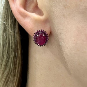 925 sterling silver set with noble ruby image 6