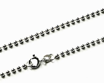Necklace 70 cm Round Ball chain 925 sterling silver
