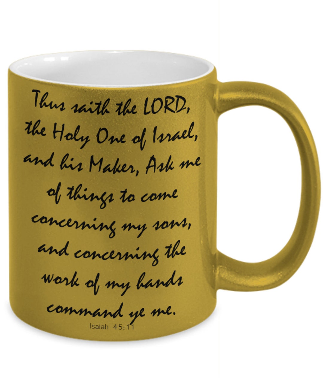 Christian Bible Verse Mug Prayer Isaiah 4511 Etsy