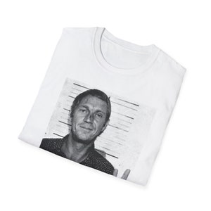 Steve McQueen Mugshot T-Shirt Unisexe Softstyle T-Shirt image 3