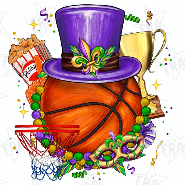 Mardi Gras Basketball png sublimation design download, Mardi Gras png, Mardi Gras Game, Basketball Mama Png, Basketball, sublimate download