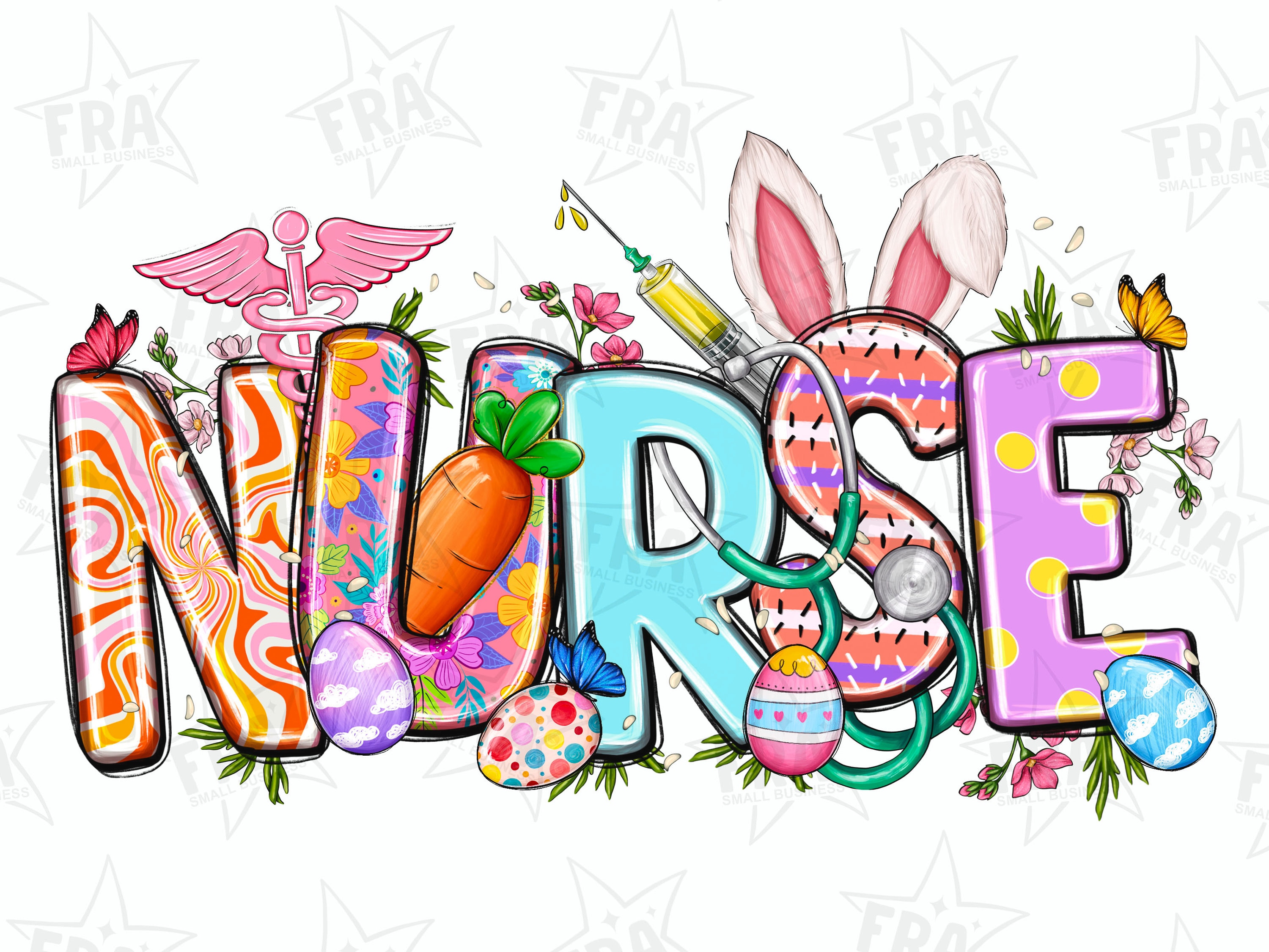 Easter Nurse Png Sublimation Design Download, Nurse Life Png, Nursing