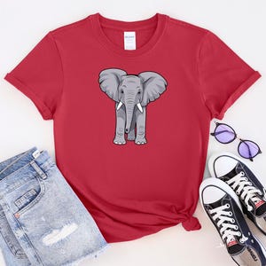 Cute elephant shirt for girls and teens cartoon animal tee hoodie or sweatshirt for women playful jungle design cozy gift idea