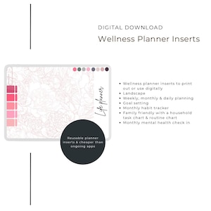 Daily Planner Pdf | Digital Planner | Goodnotes Planner | Planner inserts | Daily Weekly Monthly |Planner Printables | Planner Inserts