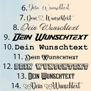 Wunschtext Aufkleber, Schriftzug-Aufkleber, Personaliesierte Aufkleber, Vinylfolie, Beschriftung, Wunschtext, Namensschild, Etikett, Sticker Bild 3