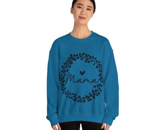 Sweatshirt, cotton blend, unisex, a declaration of love to your own mother,