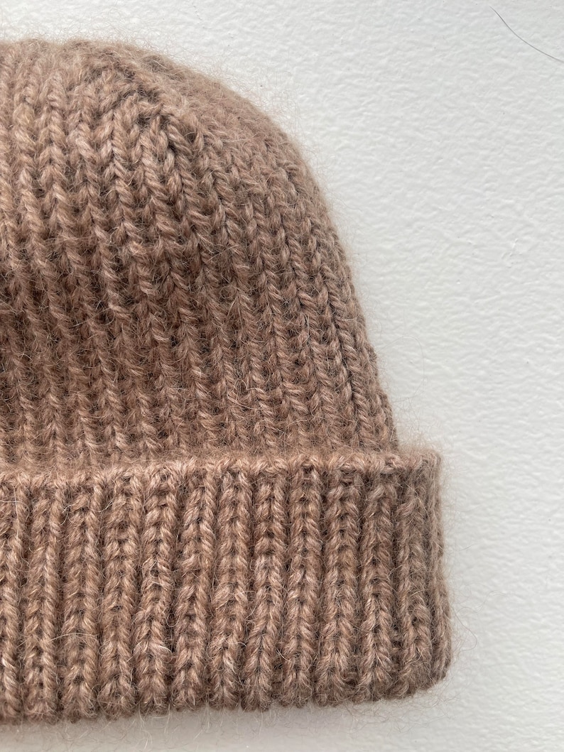 Carter Hat ENGLISH Knitting Pattern: Ribbed Beanie, PDF Pattern - Etsy