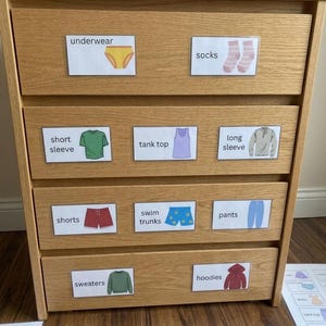 Kids Drawer Labels Printable - Etsy