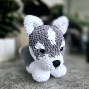 Cute Handmade Husky Cuddly Plushie