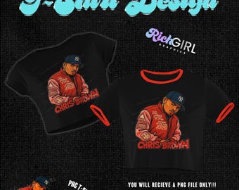 Chris Breezy Bowl RED T-Shirt Design PNG