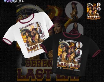 2025 Burgundy Last Lap Grad T-Shirt Design (Canva Template)