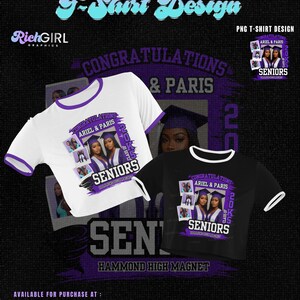 Modèle de toile de diplômé senior 2025, lot de tshirt de diplômé, modèle de t-shirt de diplômé, t-shirt de remise des diplômes de la promotion 2025