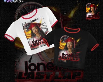 2025 Grad T-Shirt Template: Last Lap Design (Canva PNG Digital Download)