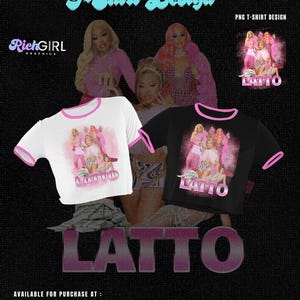 BIG LATTO Tシャツデザイン PNG