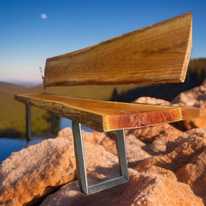 Wooden bench, oak bench